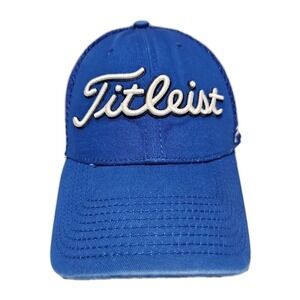 Titleist Pro V1 FJ FootJoy Hat Men S/M Blue‎ Fitted Golf Cap Lightweight